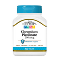 21st Century, Chromium Picolinate, 200mcg, 100 Tablets