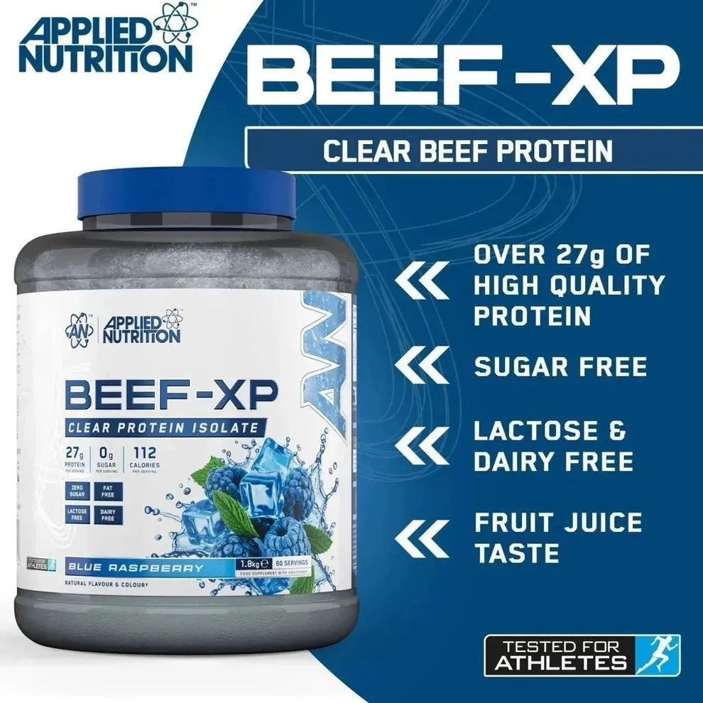 Applied Nutrition BEEF-XP Clear Beef Protein Isolate – Blue Raspberry 1.8kg