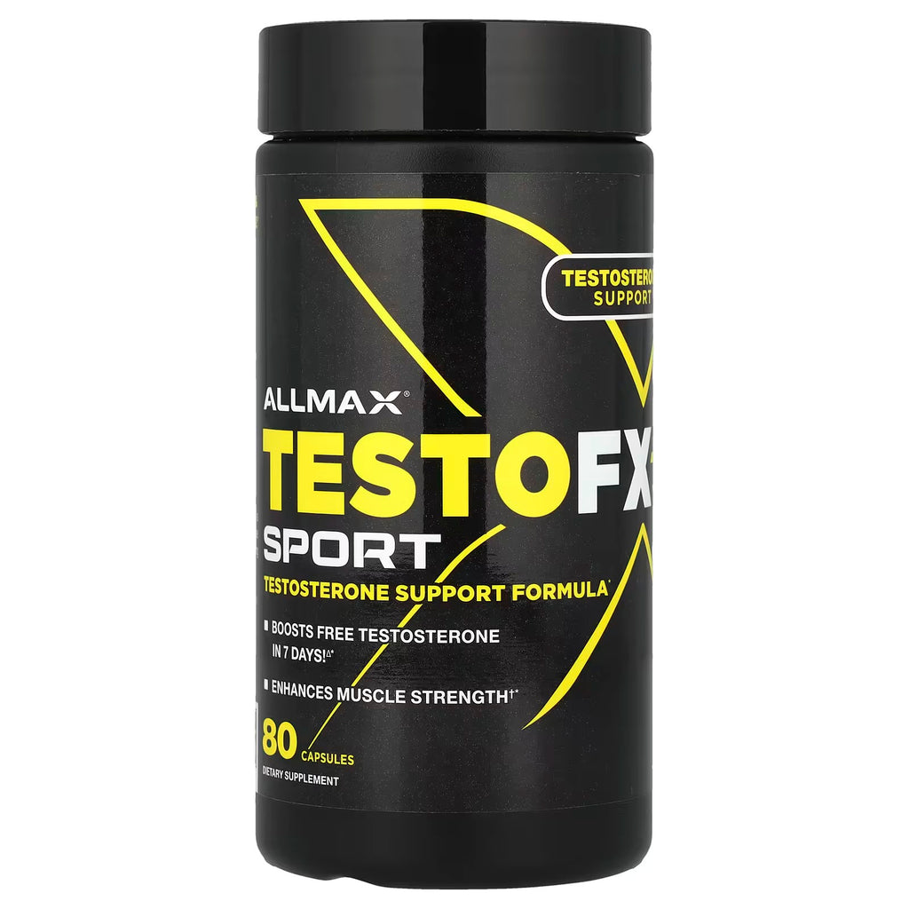ALLMAX TestoFX Sport – Testosterone Support Formula, 80 Capsules