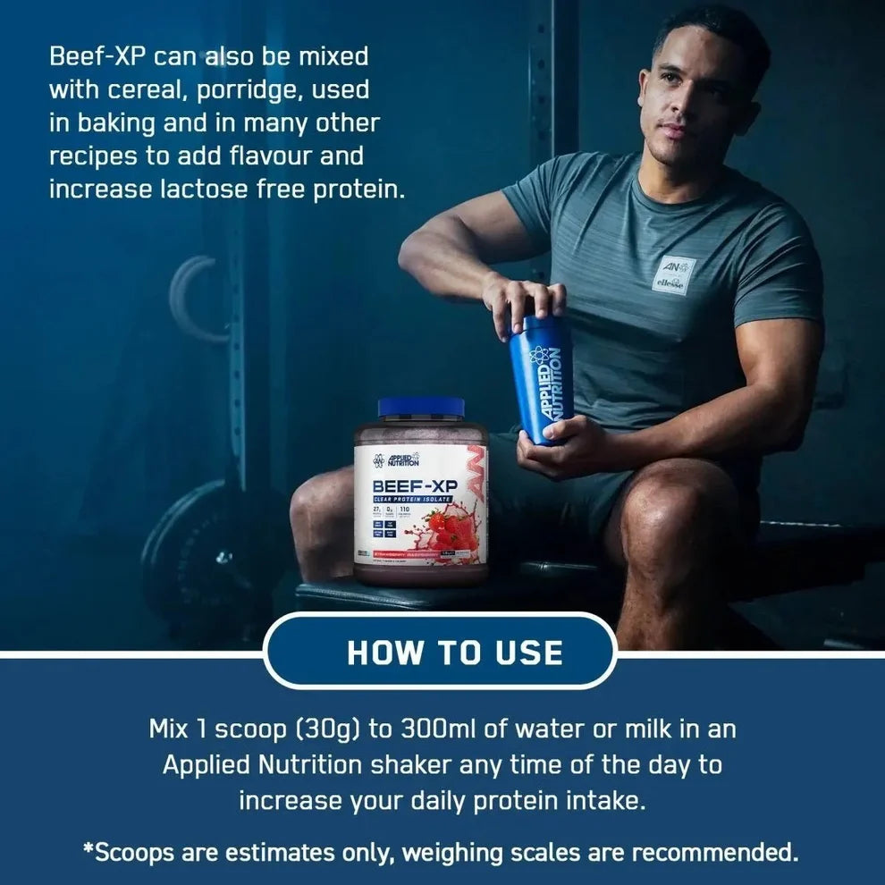 Applied Nutrition BEEF-XP Clear Beef Protein Isolate – Blue Raspberry 1.8kg