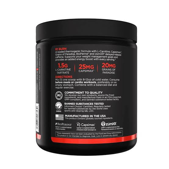 Rule One R1 BURN Thermo Weight Management – 30 Servings