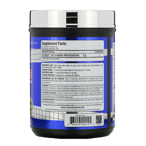 Allmax Nutrition, Creatine Monohydrate, 400G, 80 Servings