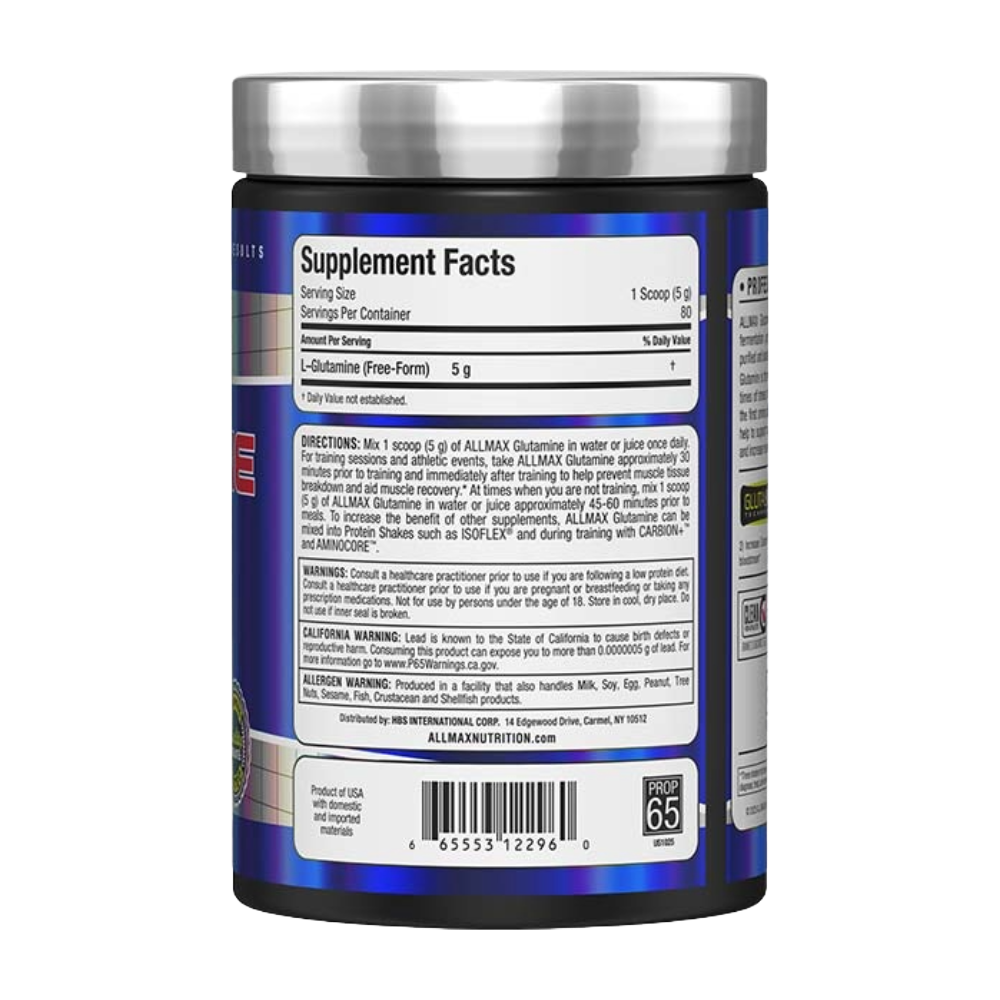 Allmax Nutrition, Glutamine, 400G, 80 Servings