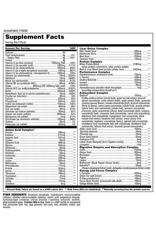 Animal, PAK Ultimate Foundation, Pill Pack, 44 Packs