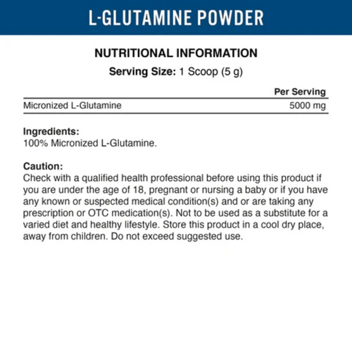 Applied Nutrition, L – Glutamine, 250g, 50 Servings