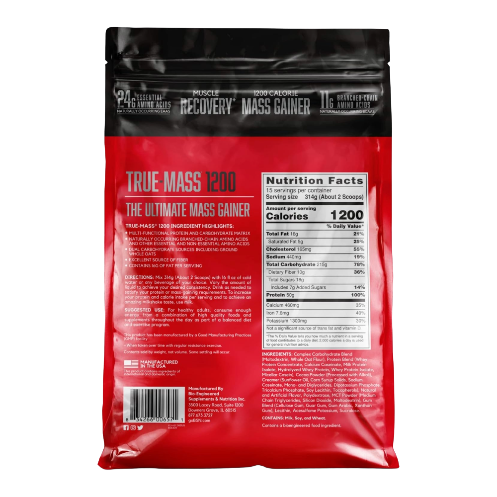 BSN, TRUE-MASS 1200, 4.71kg, 15 Servings