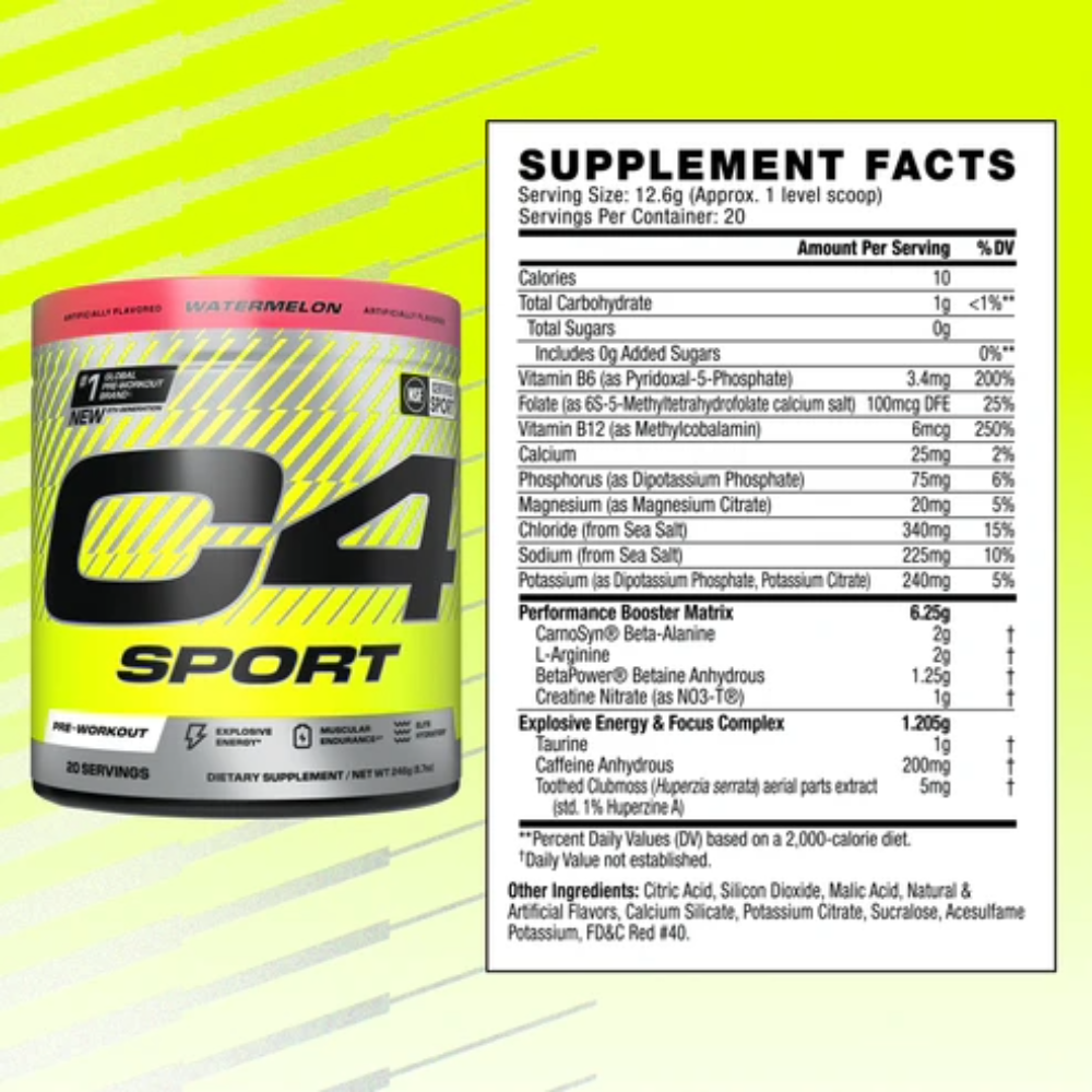Cellucor, C4 Sport, 250g, 20 Servings