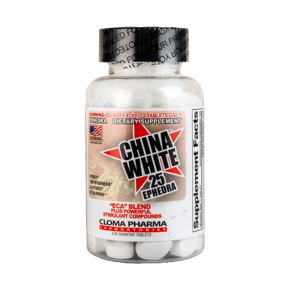 Cloma pharma, China White, 100 Tablet, 100 Servings