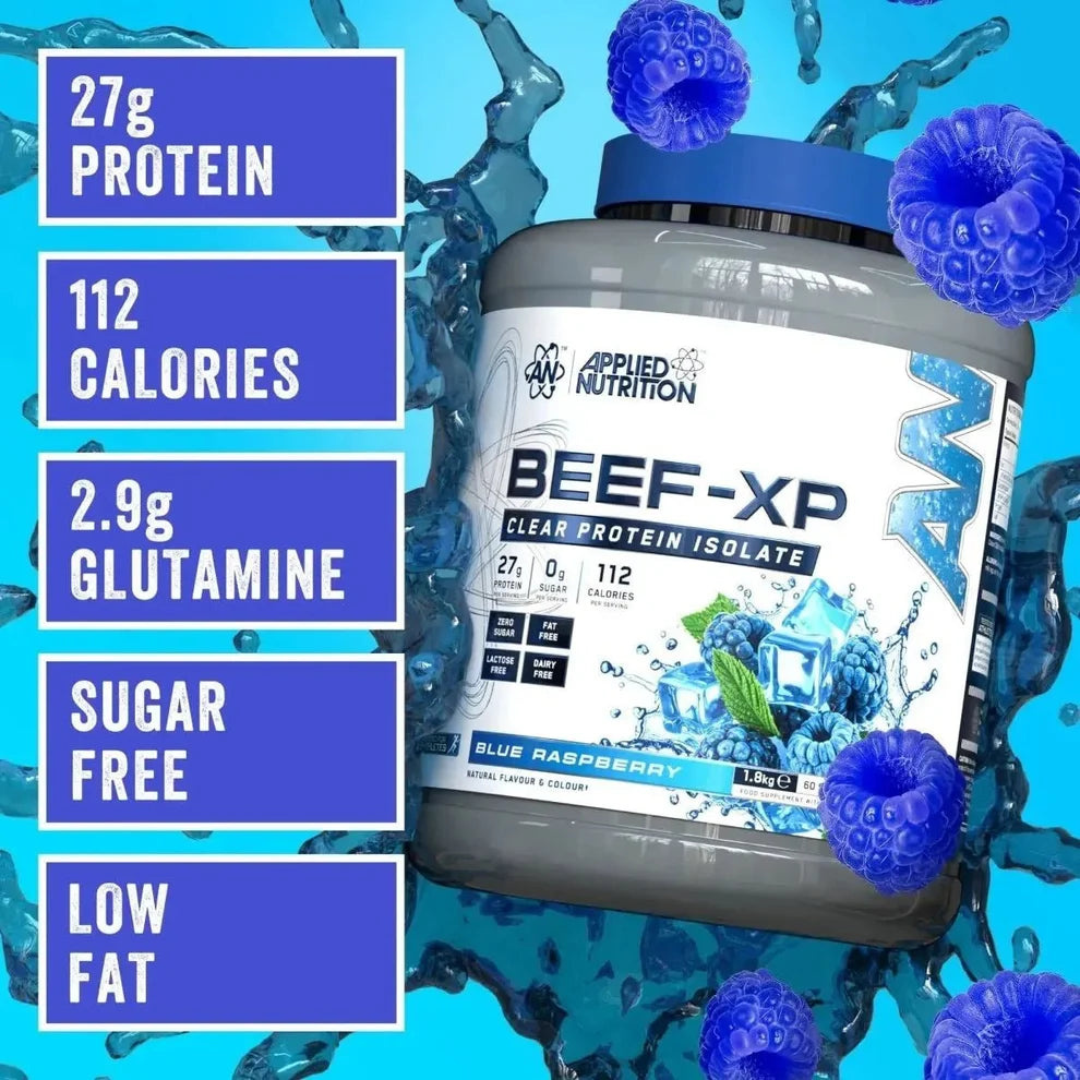 Applied Nutrition BEEF-XP Clear Beef Protein Isolate – Blue Raspberry 1.8kg