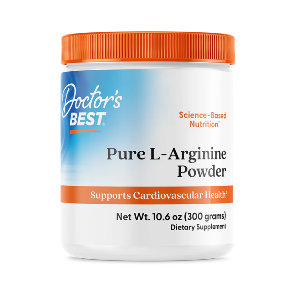 Doctor’s Best, Pure L-Arginine Powder, 300g, 50 Servings