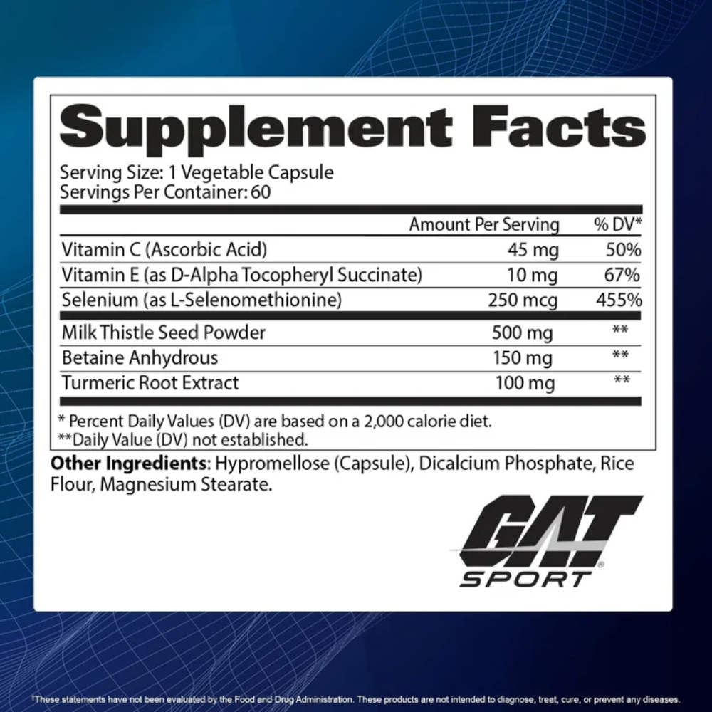GAT Sports, Liver Cleanse, 60 Veg Capsules, 60 Servings