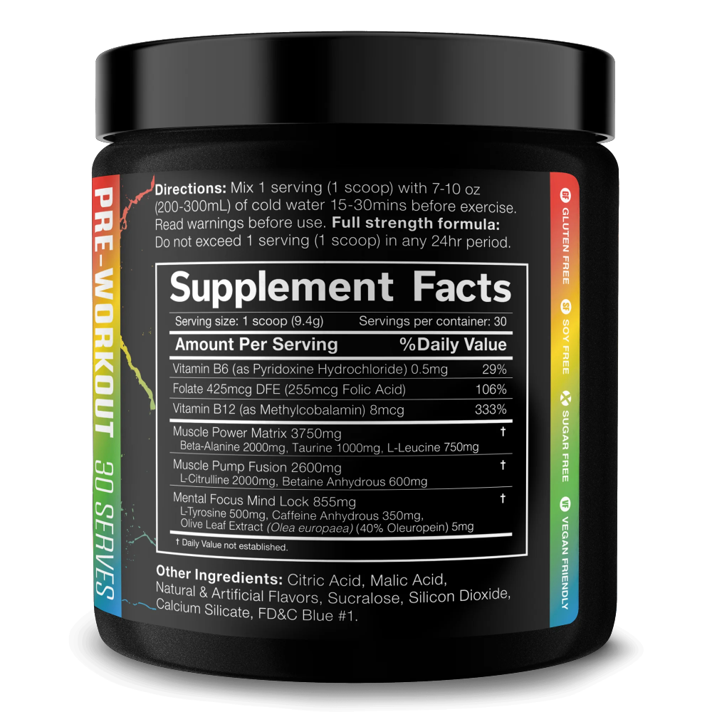 JNX Sports, The Shadow! Pre-Workout, 280g, 30 Servings