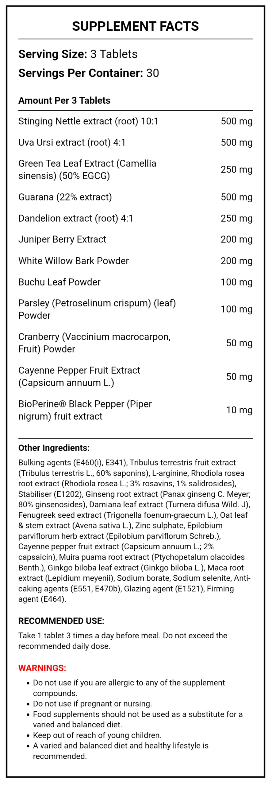 Kevin Levrone, Anabolic Diuretic, 90 Tablets, 30 Serving