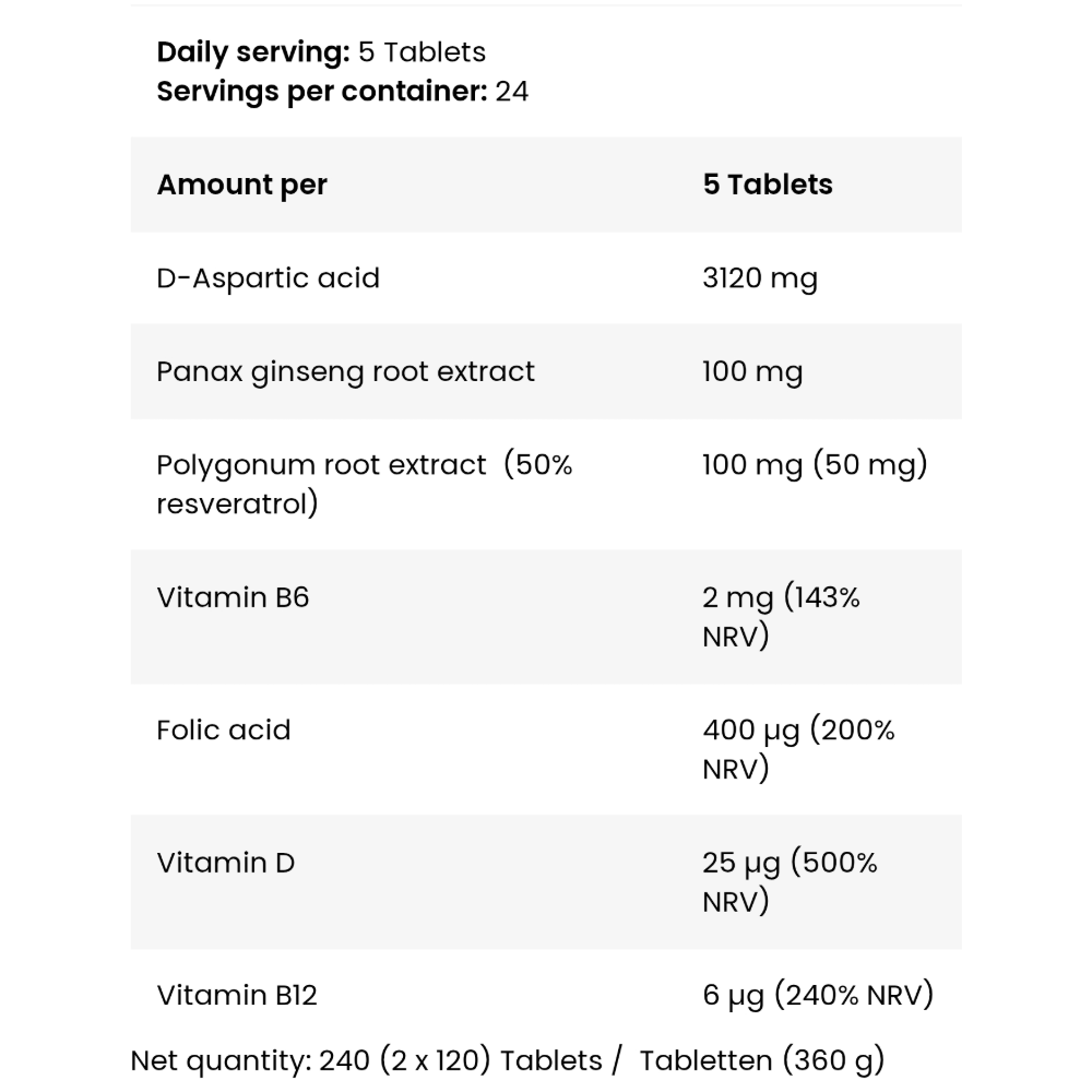 Kevin Levrone, LevroTest AM PM Formula, 2×120 Capsules, 24 Servings