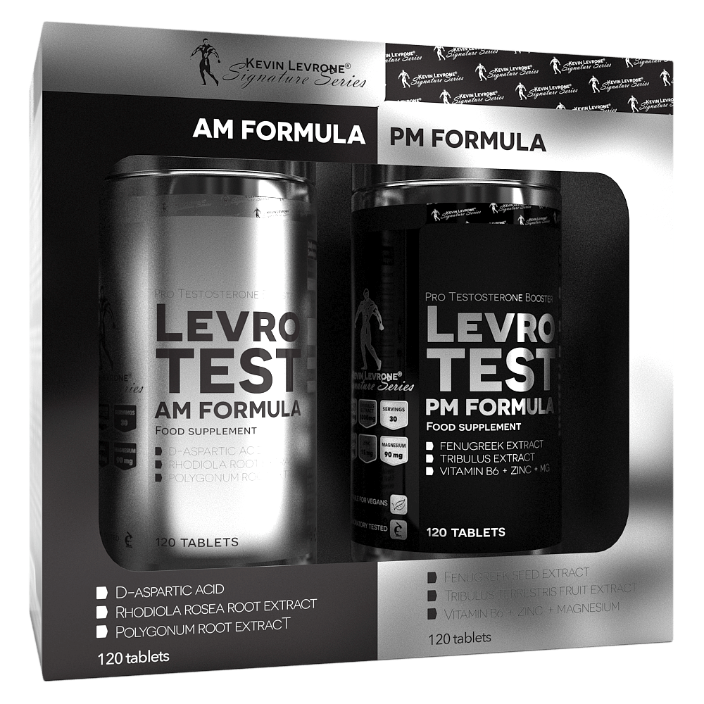 Kevin Levrone, LevroTest AM PM Formula, 2×120 Capsules, 24 Servings