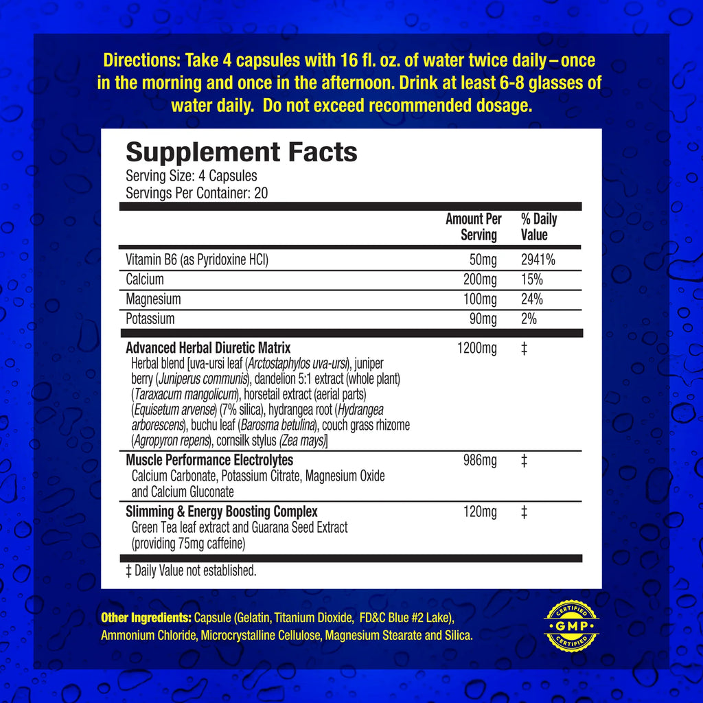 MHP, Xpel Herbal Diuretic, 80 Capsules, 20 Servings