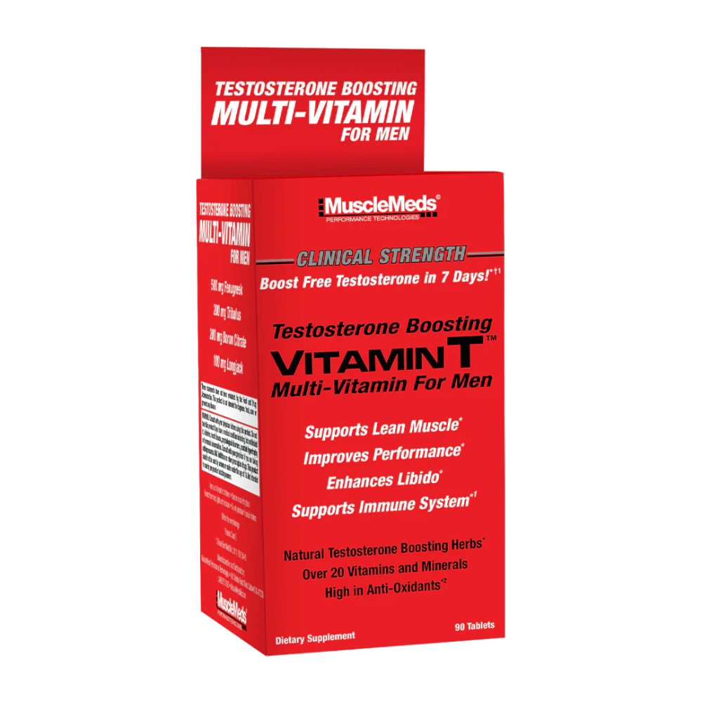 Muscle Meds, VITAMIN T – Multi-Vitamin + Test Booster, 90 Tablets, 30 Servings