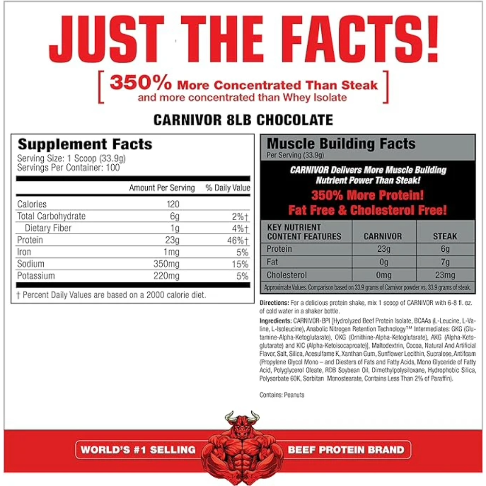 MuscleMeds, Carnivor Beef Isolate, 3.3kg, 100 Servings
