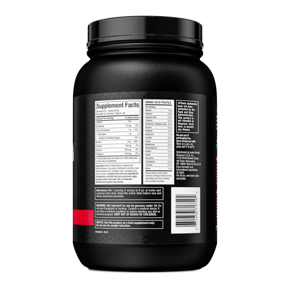 MuscleTech, IsoWhey, 900g, 30 Servings