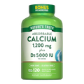 Nature’s Truth, Calcium 1200 mg with Vitamin D3 5000 IU, 120 Softgel, 60 Servings