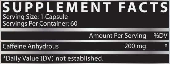 Nutrex Research, Caffeine 200, 60 Capsules, 60 Servings