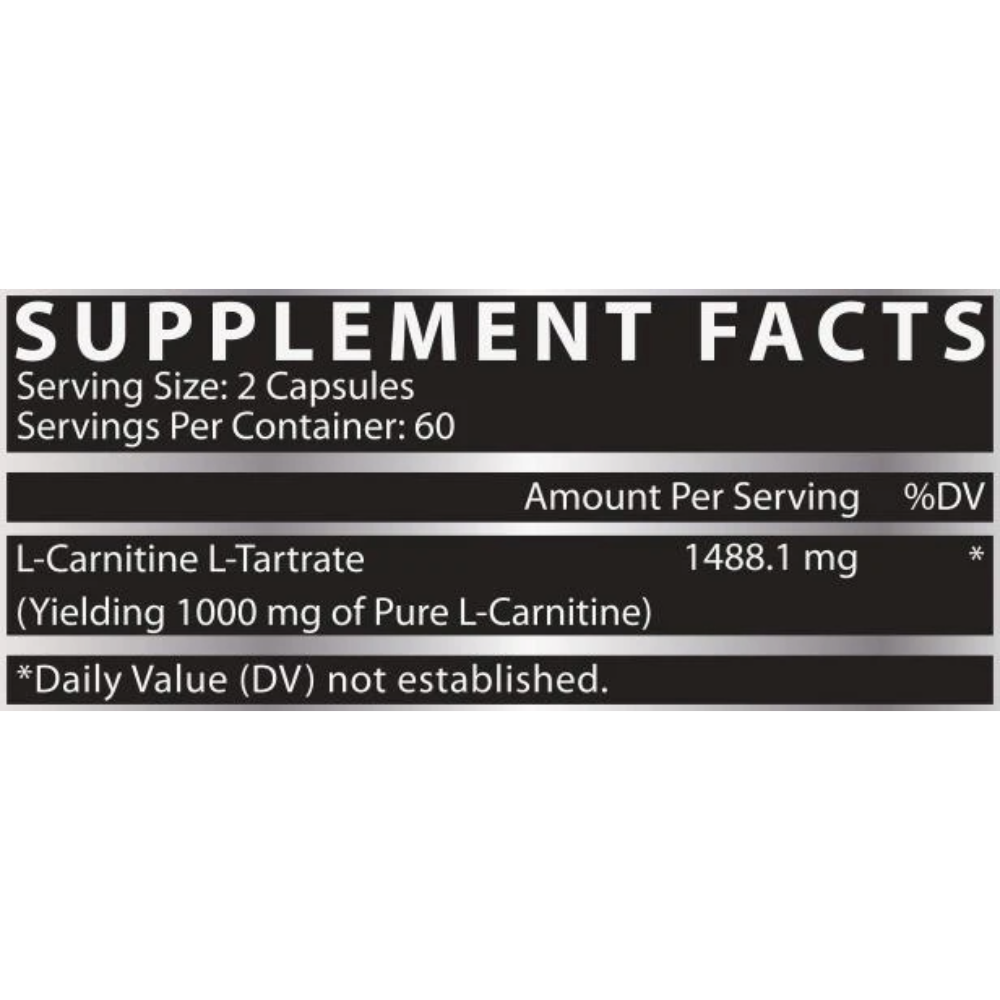 Nutrex Research, L-Carnitine 1000, 120 Capsules, 60 Servings