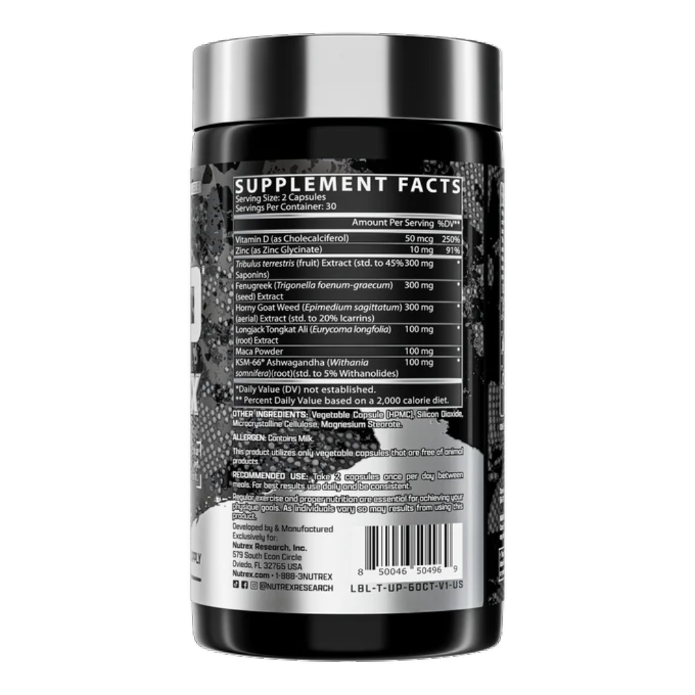 Nutrex Research, T-UP Max, 120 Capsules, 30 Servings