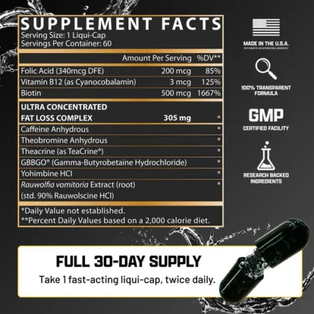 Nutrex research, Lipo-6 Hers, 60 Capsules, 60 Servings