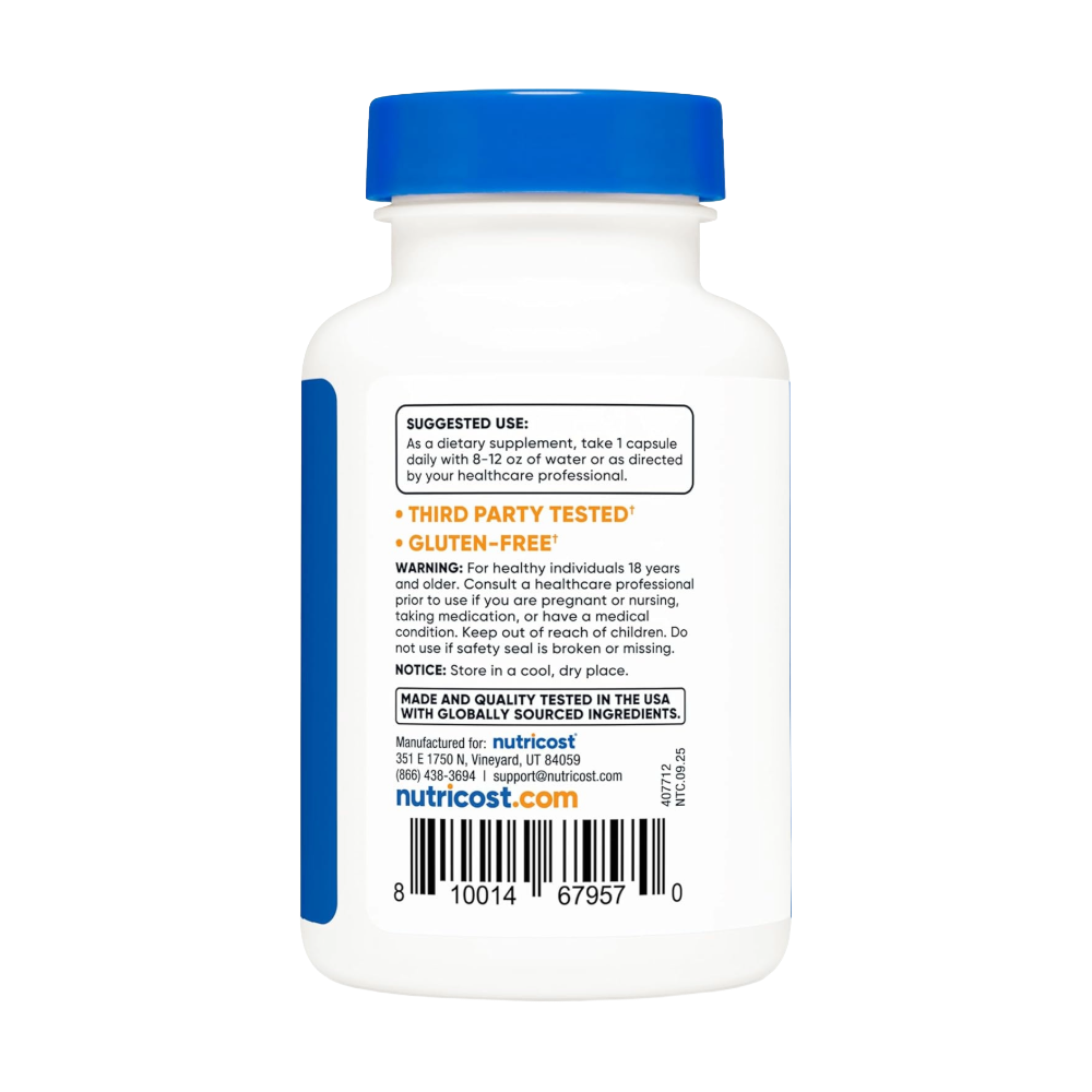 Nutricost, Yohimbine HCl (5mg), 120 Capsules, 120 Servings