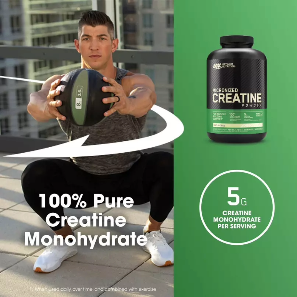 Optimum Nutrition, Creatine Micronized, 600g, 120 Servings