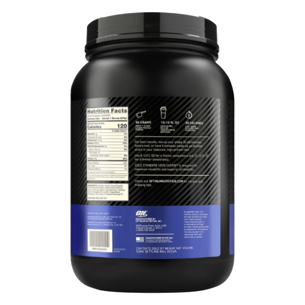 Optimum Nutrition, Gold Standard 100% Casein, 850g, 25 Servings