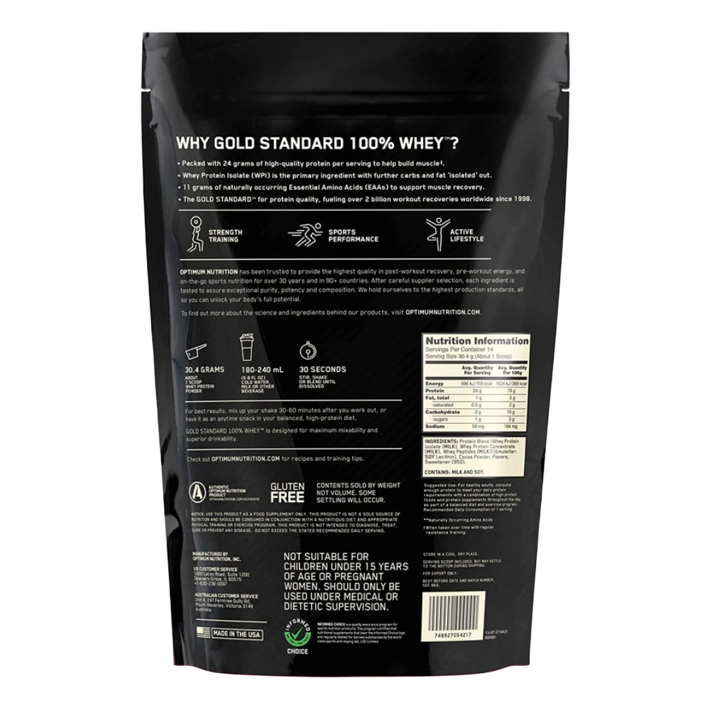 Optimum Nutrition, Gold Standard, 450g, 14 Servings