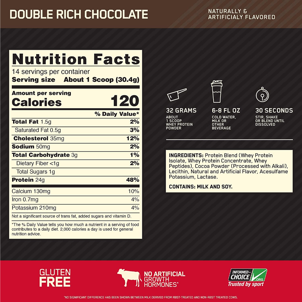 Optimum Nutrition, Gold Standard, 450g, 14 Servings