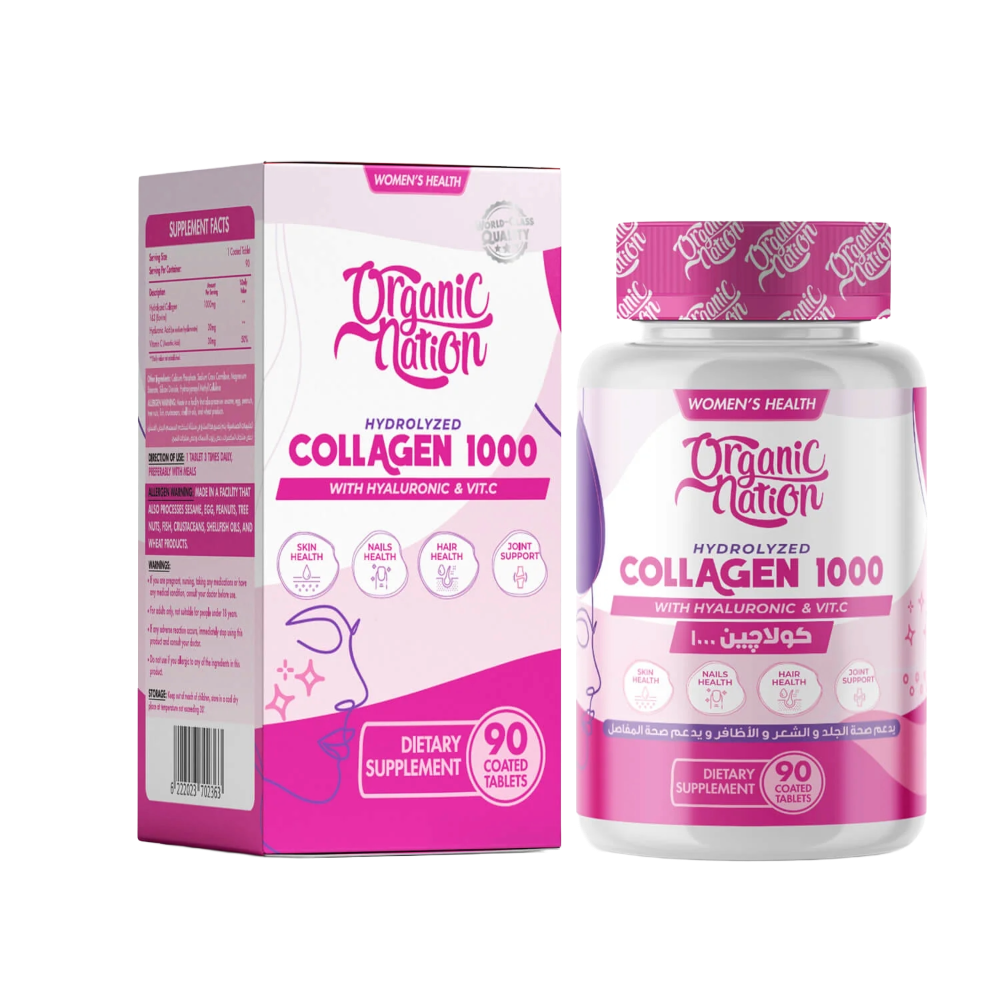 Organic Nation, Hydrolyzed Collagen 1000, 90 Coated Tablets, 90 Servings