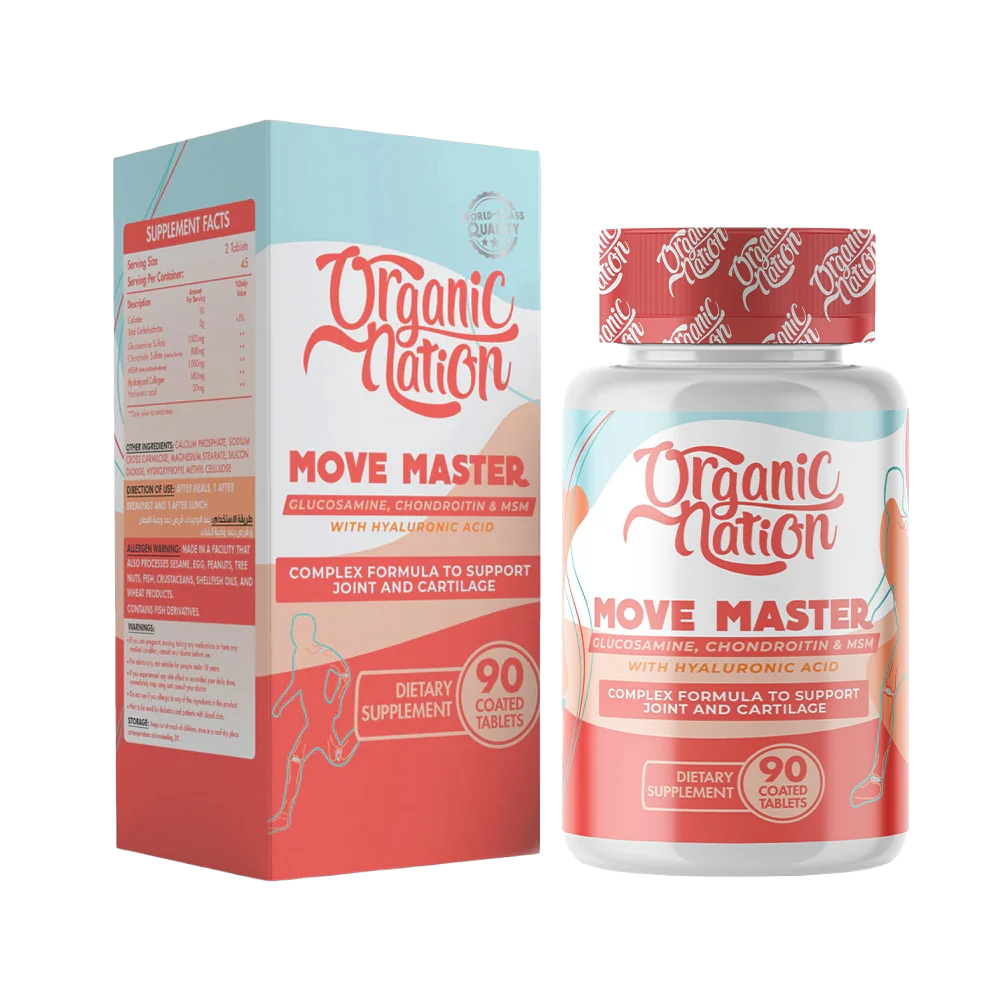 Organic Nation, Move master, 90 Coated Tablets, 45 Servings