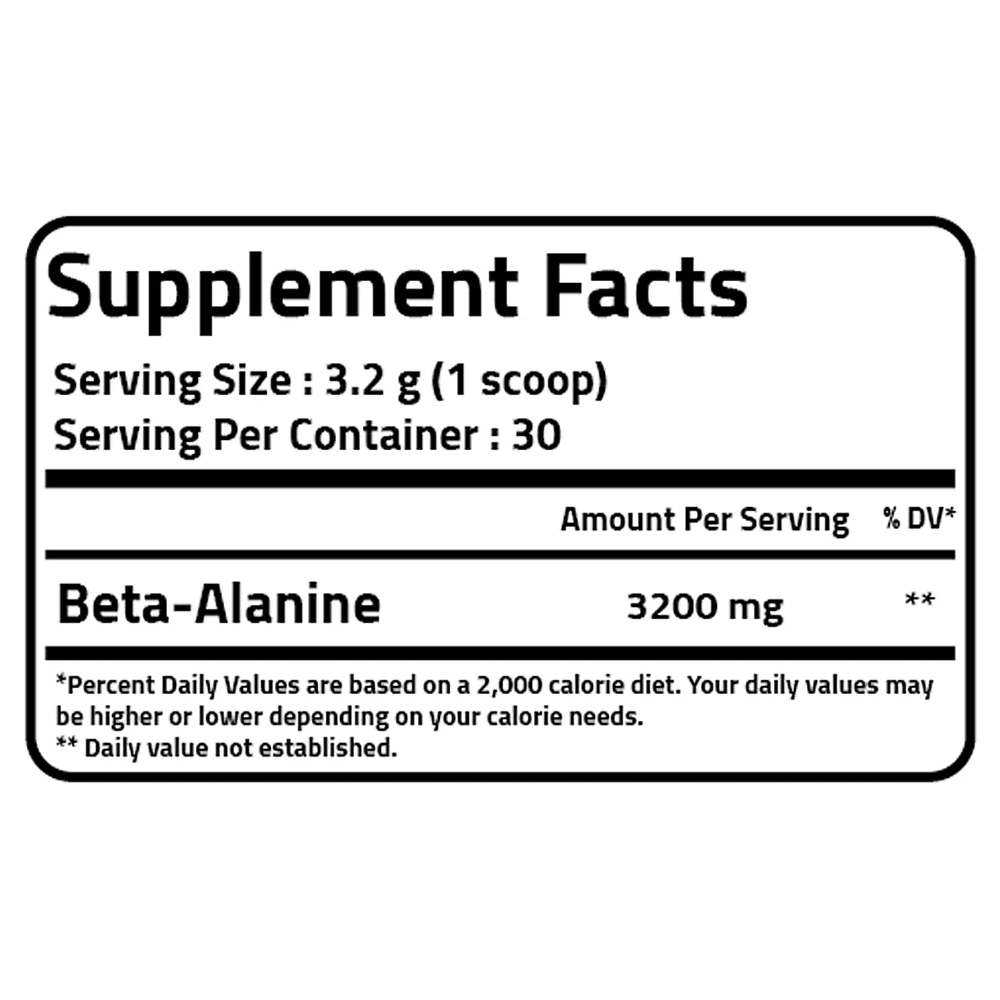 PureGanic, Beta alanine, 96g, 30 Servings