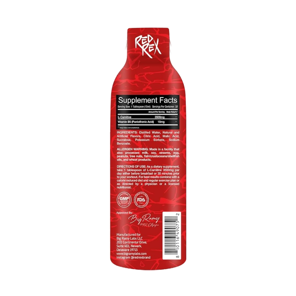 Red Rex, liquid l-Carnitine, 480ml, 32 Serving