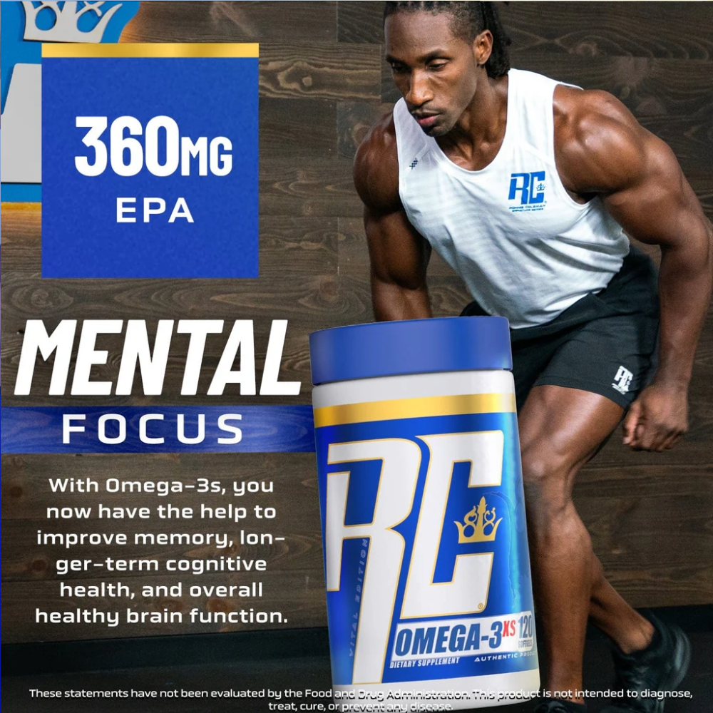 Ronnie Coleman, Omega 3, 120 Softgel, 60 Servings