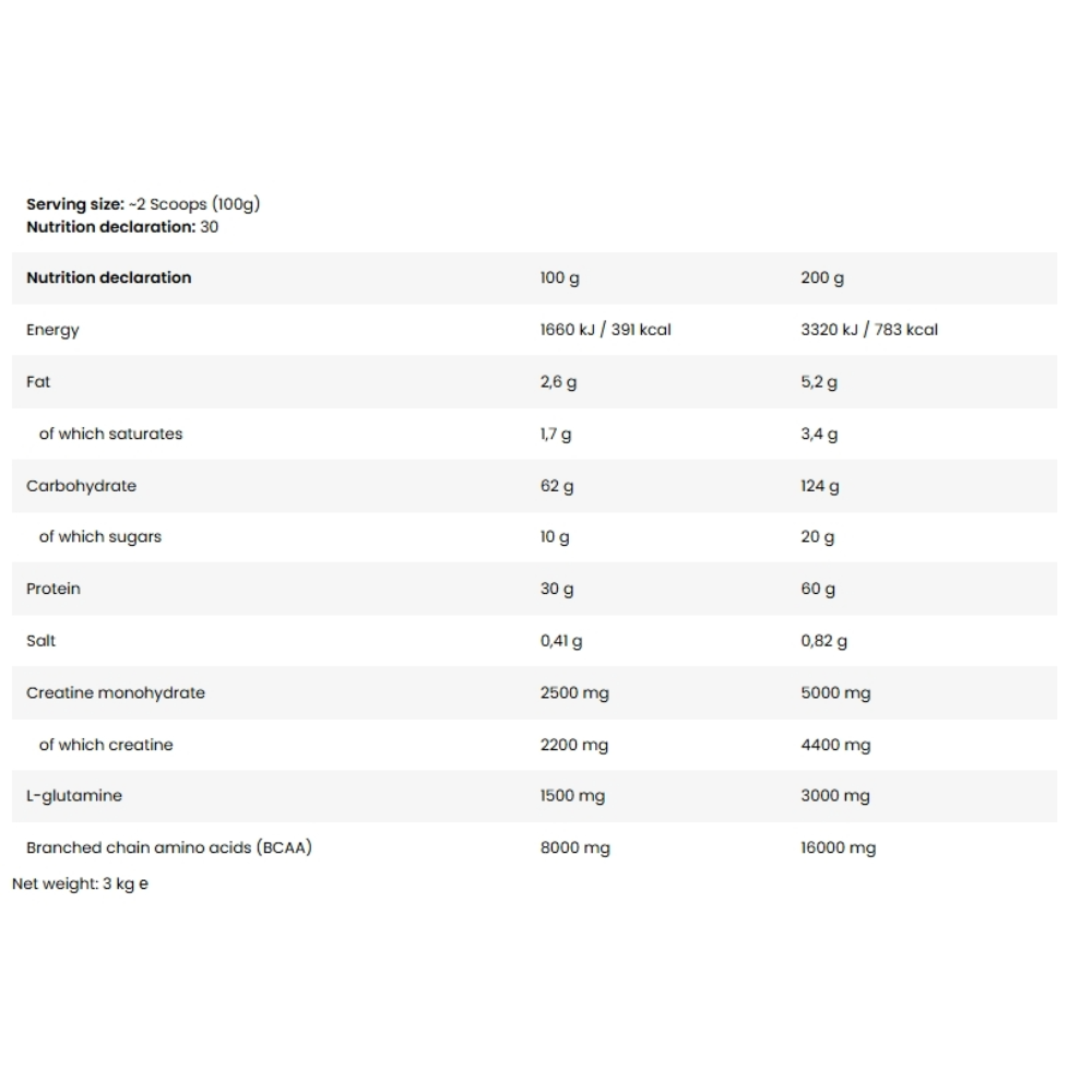 Skull Labs, Ripped Mass, 3kg, 30 Servings