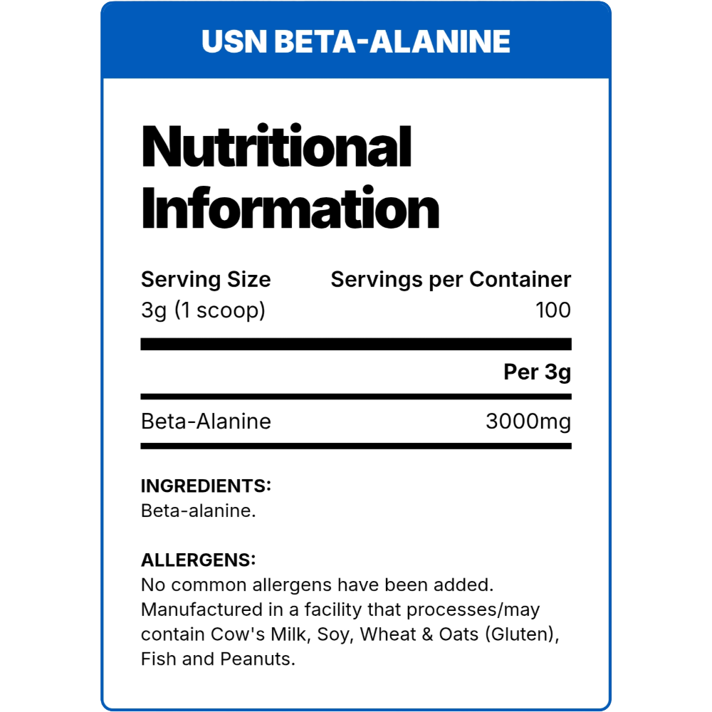 USN, Gold Series Beta Alanine, 300g, 100 Servings