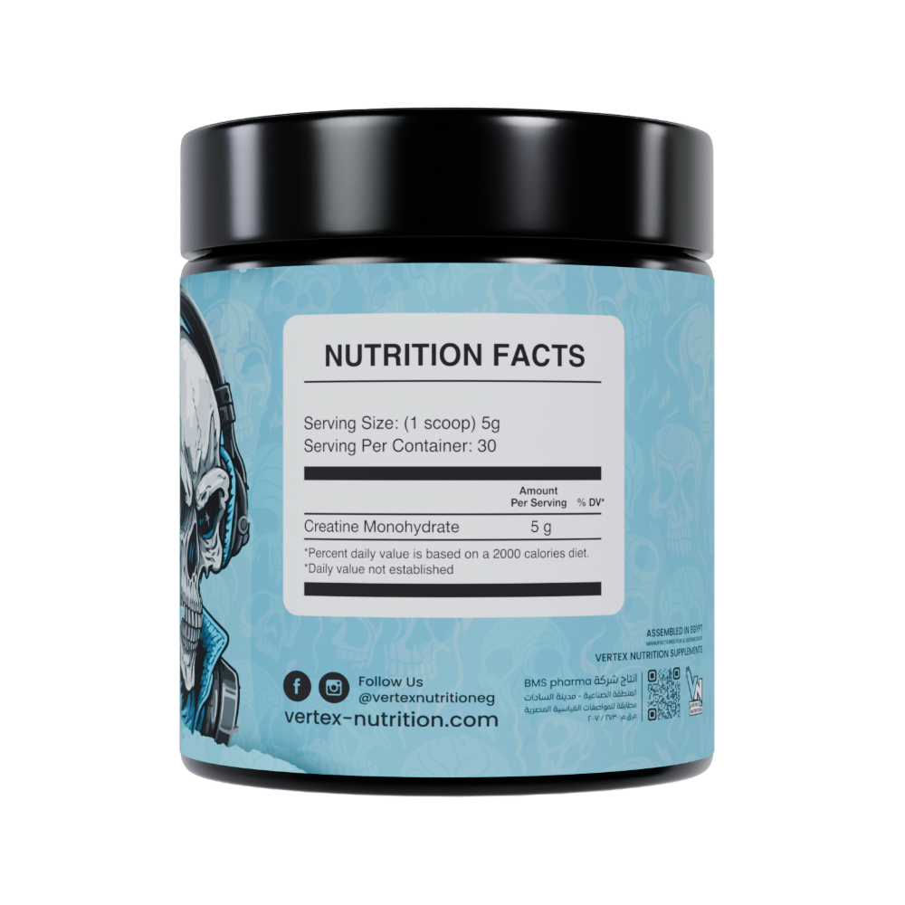 Vertex Nutrition, Creatine Monohydrate, 150g, 30 Serving