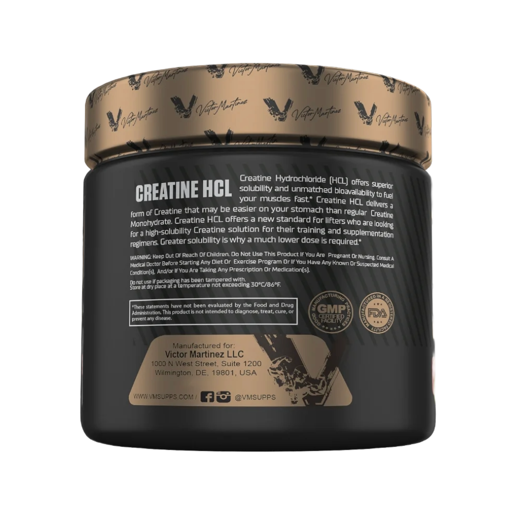 Victor Martinez, Ultra Pure Creatine Hcl, 120G, 120 Servings