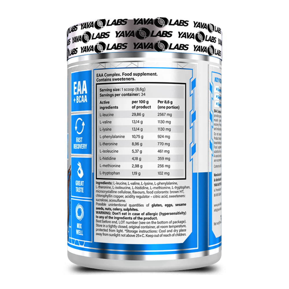 Yava Labs, EAA Complex, 300G, 34 Servings