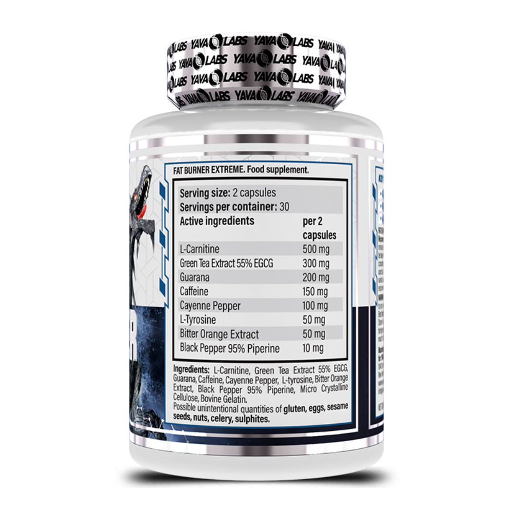Yava Labs, Fat Burner Extreme, 60 Capsules, 30 Servings