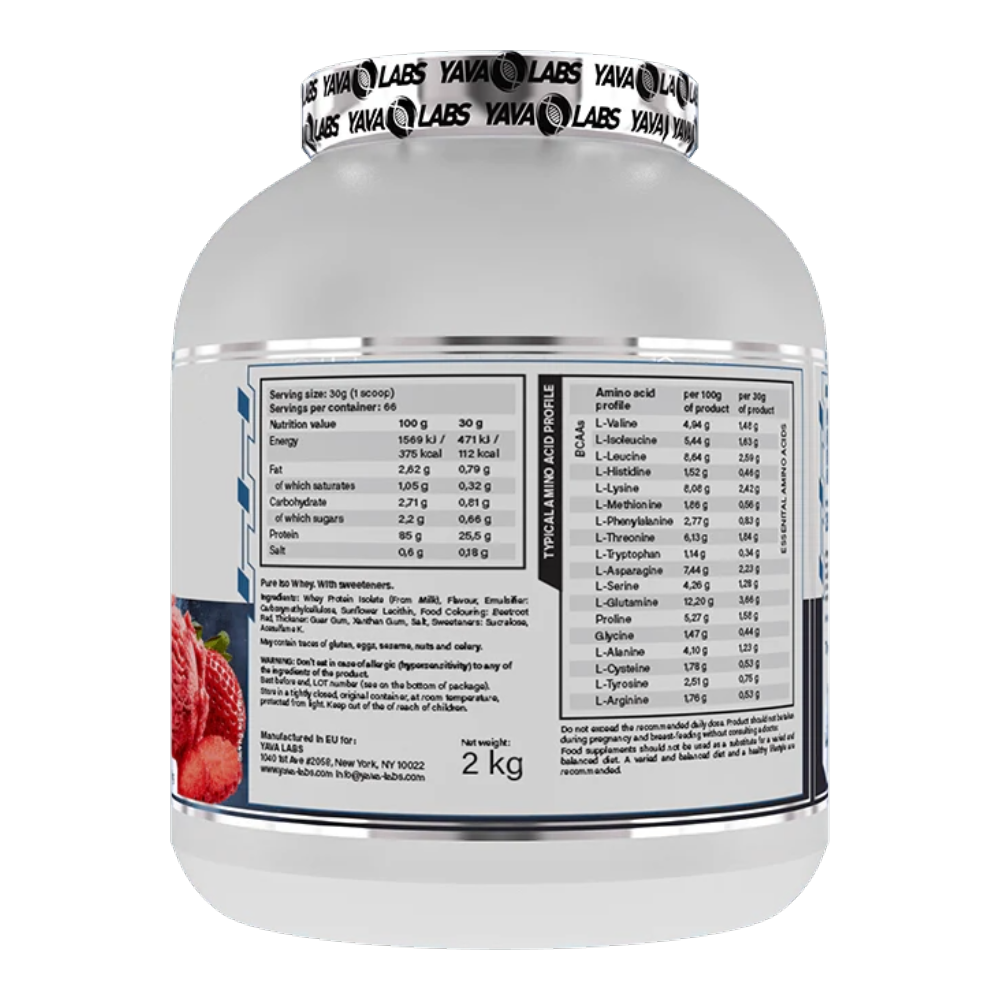 Yava Labs, Pure ISO Whey Breon Signature, 2KG, 66 Servings