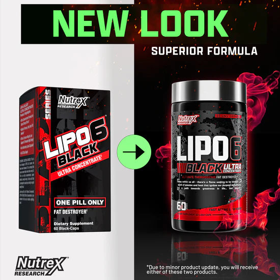 Nutrex Research, Lipo-6 Black UC, 60 Capsules, 60 Serving